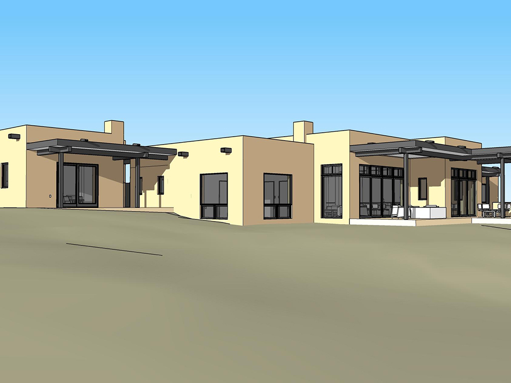 custom home building on Palomita street in Santa Fe, NM